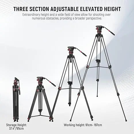 ProMax Carbon Fiber Heavy-Duty Tripod