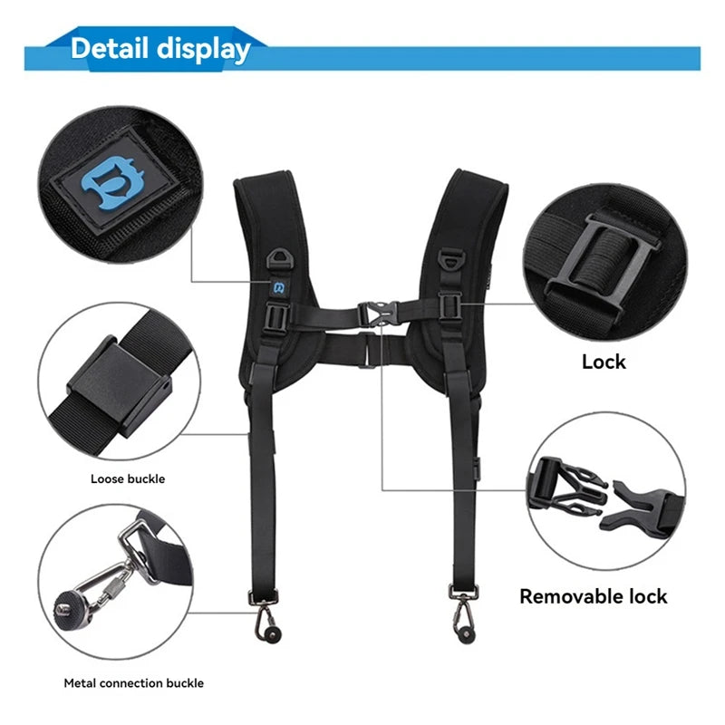 Dual-Pro Adjustable Camera Harness