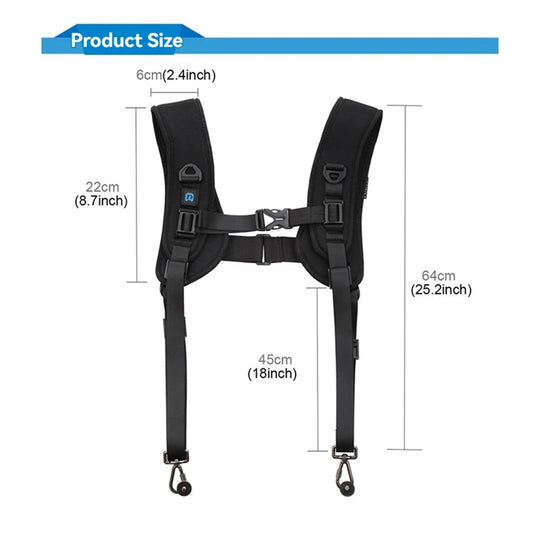 Dual-Pro Adjustable Camera Harness